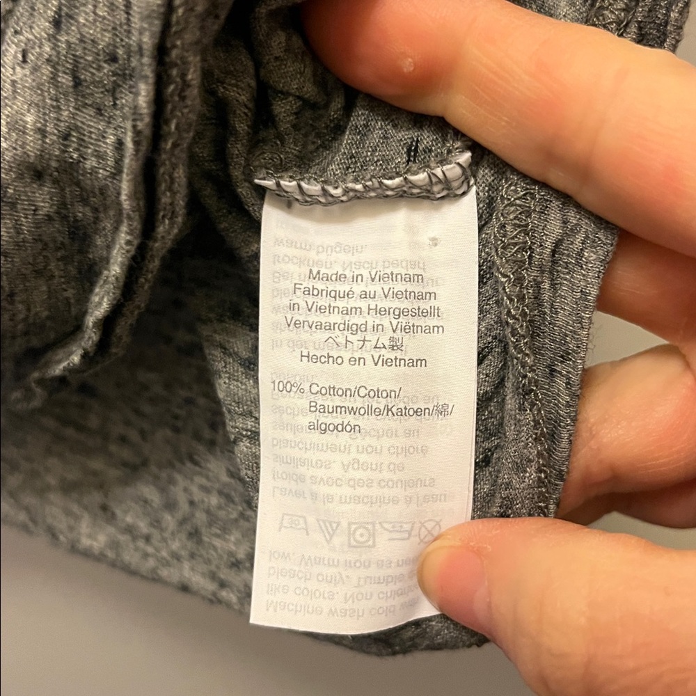 Madewell Heathered Charcoal Crewneck Tee size Large - Picture 3 of 7